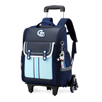 Kids Trolley Backpack Detachable Trolley Bag Luggage School Bag With Wheels