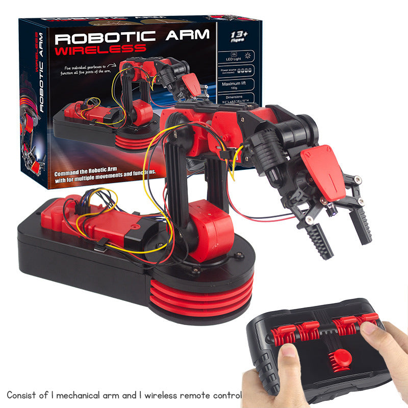 STEM Robot Arm Kit for Kids – DIY Educational Robotics Toy with Remote Control