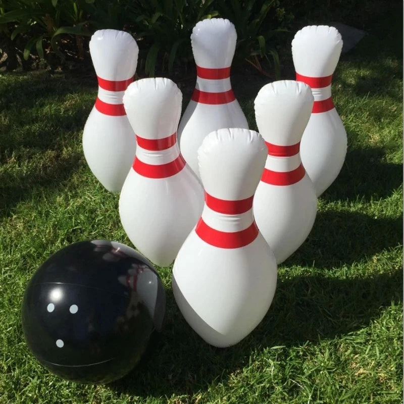 Giant Inflatable Bowling Set for Kids Adults, Outdoor Sports Toy, Family Lawn Yard Game, Parent Child Interactive Bowling Game Party Game