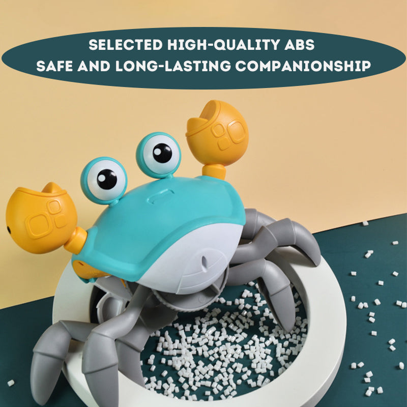 Kids Crab Toy Electric Sensor Automatically Escapes Senses Avoids Obstacles With Music and Lights Interactive Climb Toy