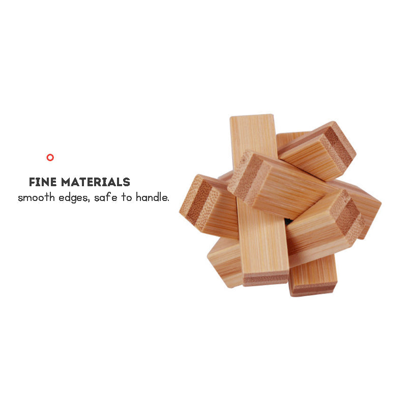 Stress Relief Toys 3D Brain Teaser LuBan Lock Puzzle Toy Building Blocks Learning Toys Unlocking Game Toy  For Kids Adults Gifts