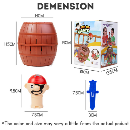 Kids Surprise Prank Toy and Party Game Collection, Balloon Popping Hammer Challenge, Pop-Up Pirate Barrel, Dinosaur Surprise House and Multiplayer Interactive Toys