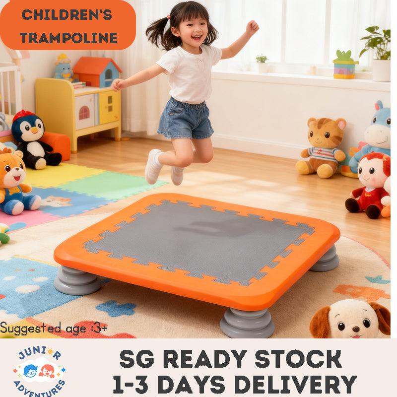 Kid's Jumping Trampoline Vestibular Sensory Training Equipment Kindergarten Trampoline Kids Indoor Household Exercise Toys
