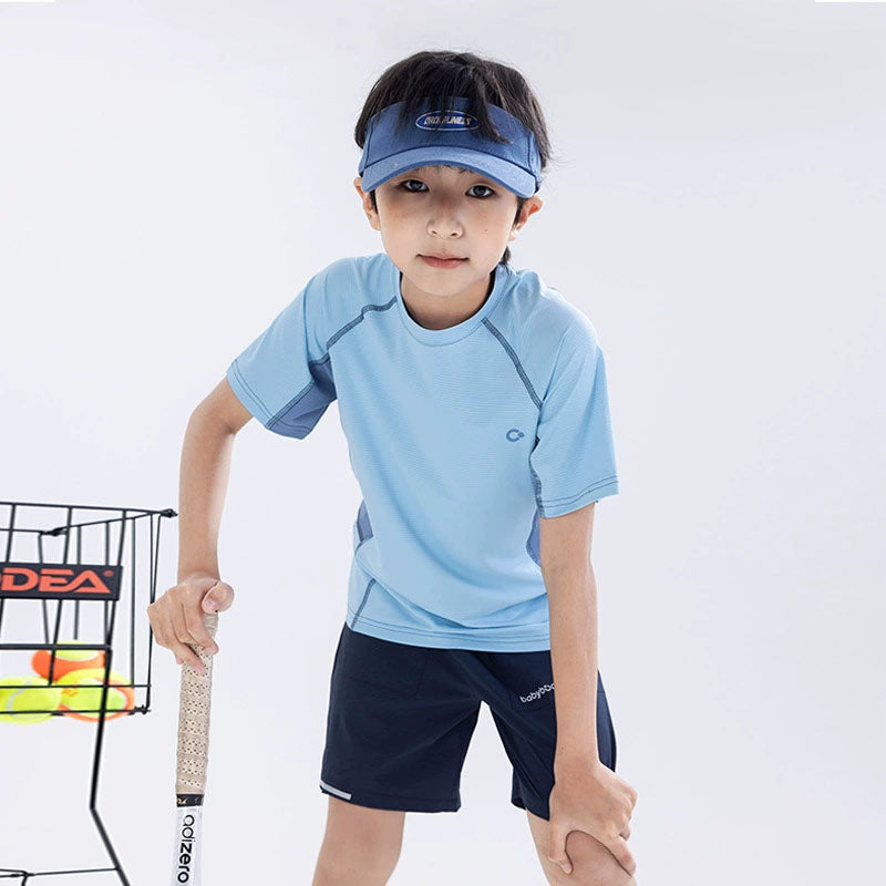 Children's Clothing Sports Suit Summer Short Sleeve Shorts Tracksuit Quick-Drying Sportswear