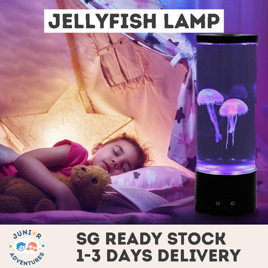 Remote-Controlled Dancing Jellyfish Lamp: Silent LED Color-Changing Creative Bedside Atmosphere Table Lamp with USB Night Light