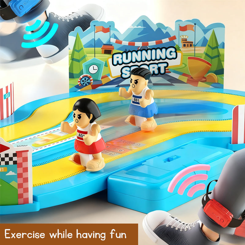 Wireless Somatosensory Competition Treadmill Toys Electric Double Toys Racing Track Toy Running Battle Game Toy