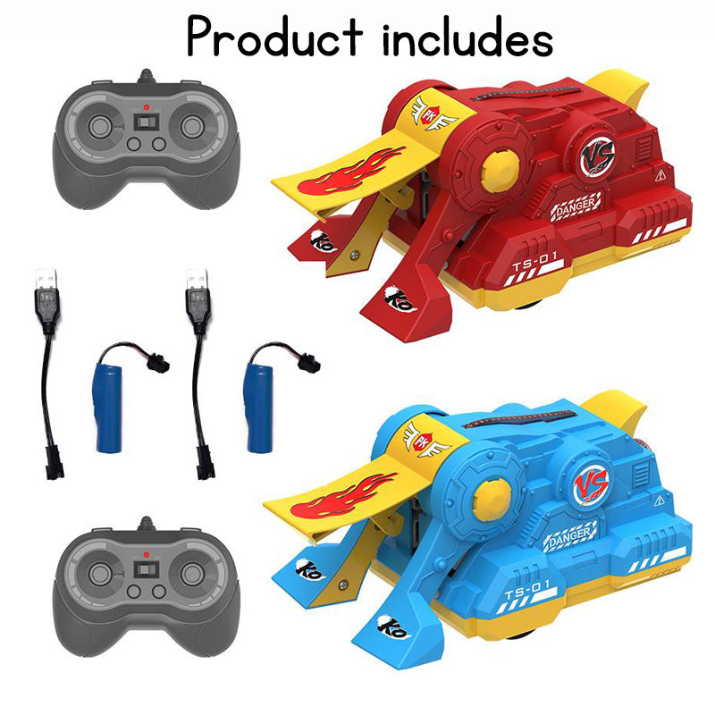 2.4G Remote Control Bumper Cars RC Battle Car Toy Stunt Battle Cars with Light & Music Parent-Child Game Toy