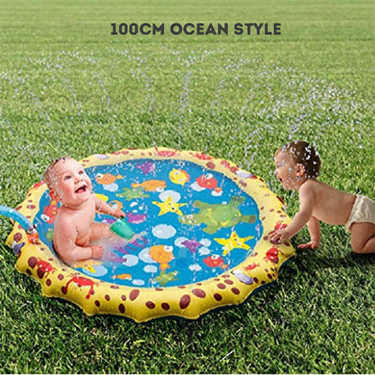 Kid's outdoor splash pad sprinkler pad spray mat summer grass water toy