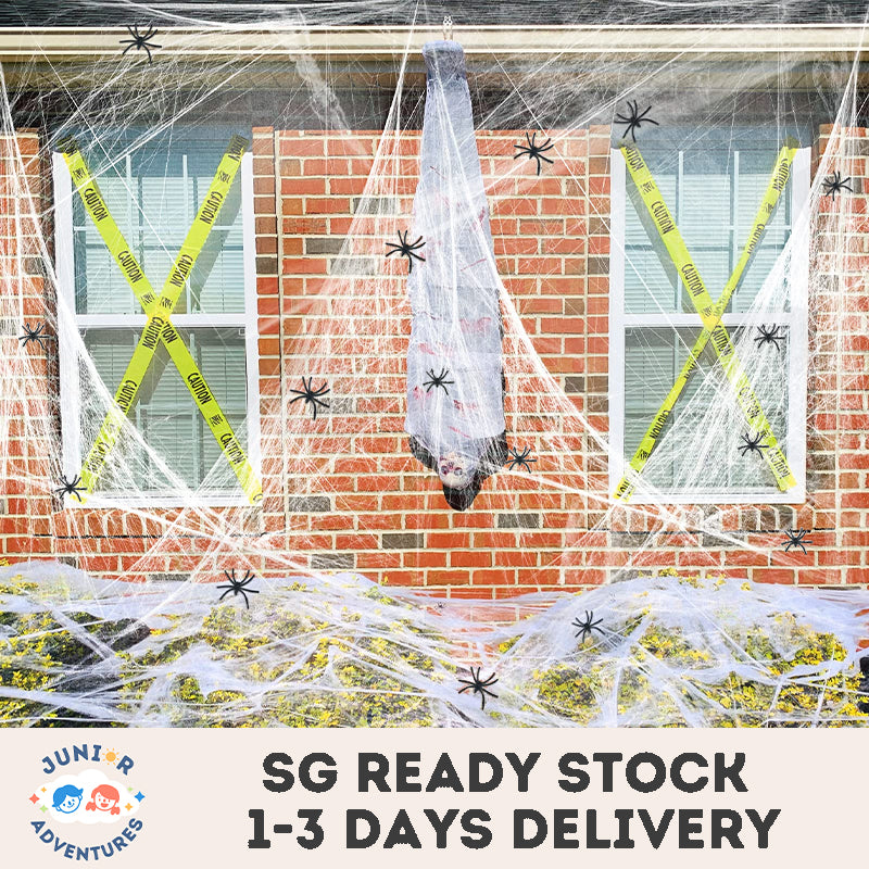 Halloween Decoration Halloween Stretchable Spider Web 150pcs Spider cobweb Outdoor Indoor Home Party Decoration Home Decor