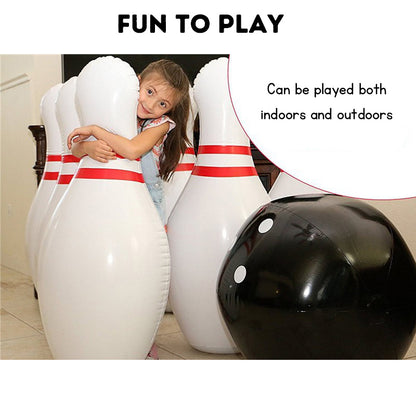 Giant Inflatable Bowling Set for Kids Adults, Outdoor Sports Toy, Family Lawn Yard Game, Parent Child Interactive Bowling Game Party Game