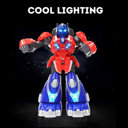 Remote-controlled combat robot toy with lights sound and boxing robot game ideal birthday gift for boys