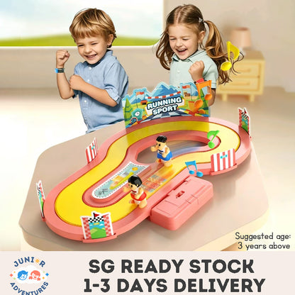 Wireless Somatosensory Competition Treadmill Toys Electric Double Toys Racing Track Toy Running Battle Game Toy