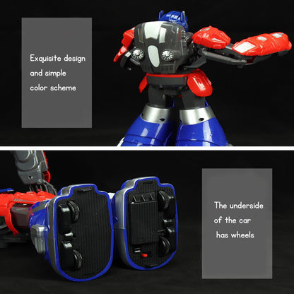 Remote-controlled combat robot toy with lights sound and boxing robot game ideal birthday gift for boys