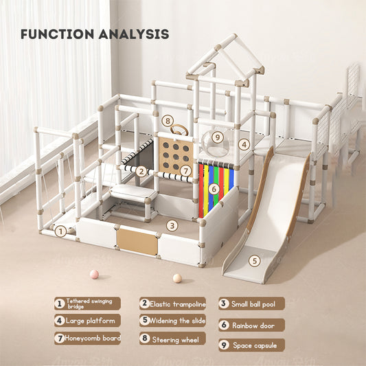 Children's Climbing Frame Home Multi-Functional Baby Slide Trampoline Fitness Exercise Equipment