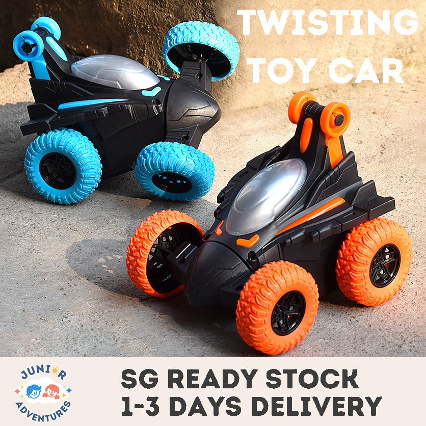 360 Degree Automatic Rotating Racing Stunt Car with Dynamic Sound Effects, Cool Lights, and a Boy's Toy