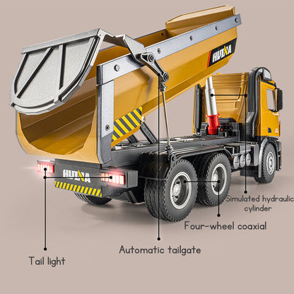 1:14 2.4GHZ RC Excavator Toy RC Dump Truck Remote Control Toy Big Alloy Engineering Vehicles Children's Toys Gifts