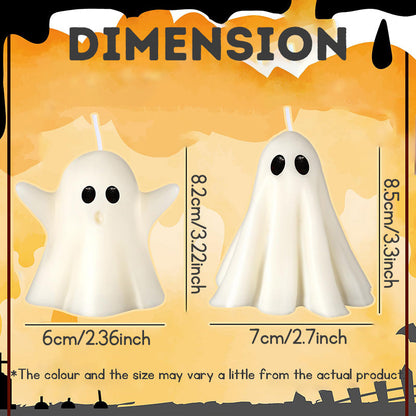 Halloween Decoration Scented Candle 6PCS Halloween Ghost Candle Party Decoration Room  Desktop Decor