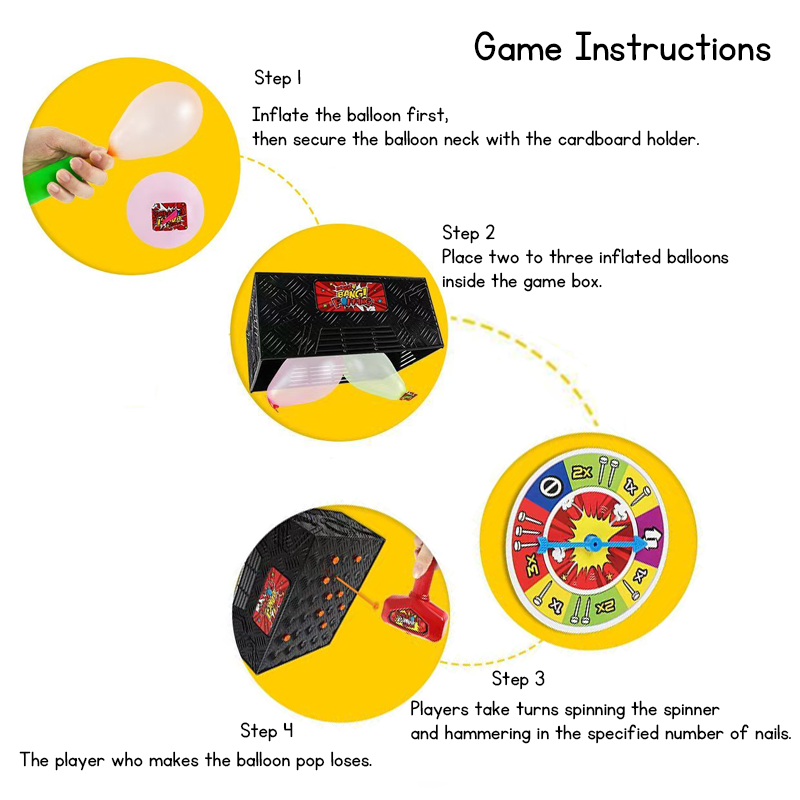Kids Surprise Prank Toy and Party Game Collection, Balloon Popping Hammer Challenge, Pop-Up Pirate Barrel, Dinosaur Surprise House and Multiplayer Interactive Toys