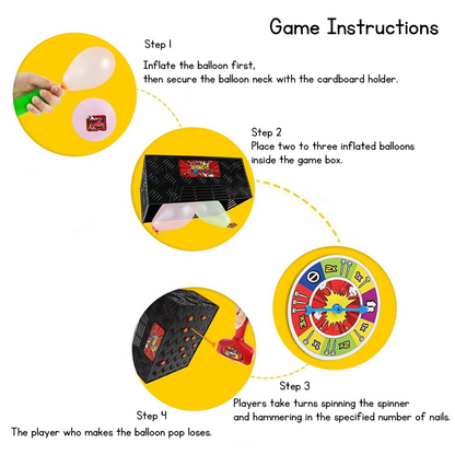 Kids Surprise Prank Toy and Party Game Collection, Balloon Popping Hammer Challenge, Pop-Up Pirate Barrel, Dinosaur Surprise House and Multiplayer Interactive Toys