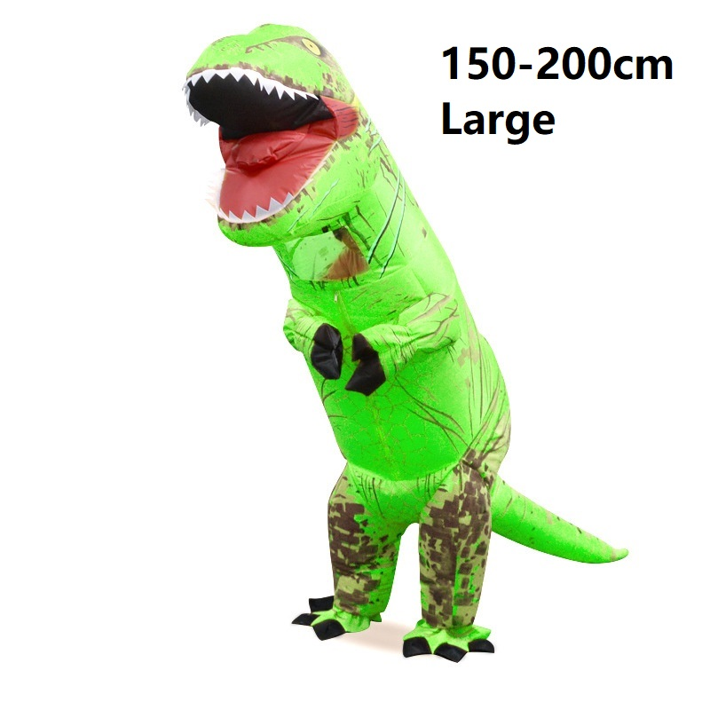 Dinosaur T-rex Halloween Inflatable Costume Giant T-rex Halloween Cosplay Blow Up Suit Fancy Dress