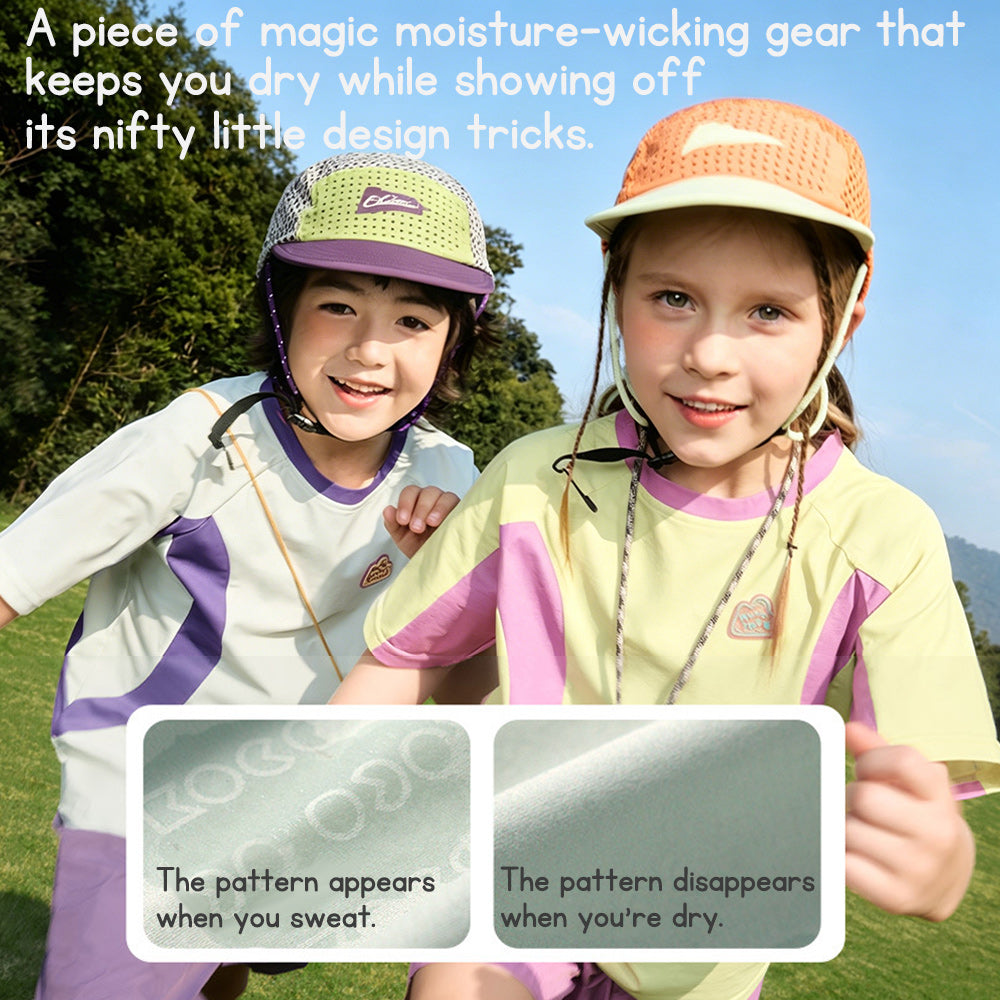 Kids Cotton-feel Quick Dry Sports T-Shirt Breathable UV Protection Summer Outdoor Active Tee