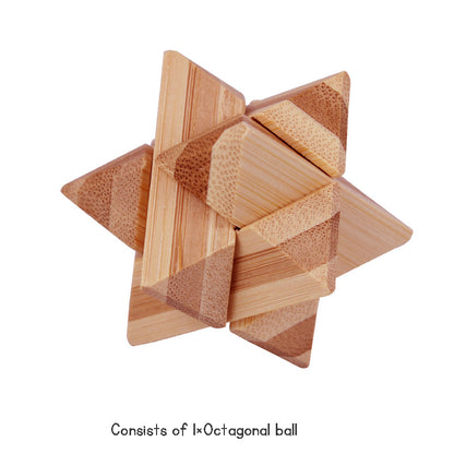 Stress Relief Toys 3D Brain Teaser LuBan Lock Puzzle Toy Building Blocks Learning Toys Unlocking Game Toy  For Kids Adults Gifts