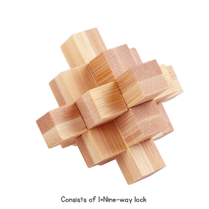 Stress Relief Toys 3D Brain Teaser LuBan Lock Puzzle Toy Building Blocks Learning Toys Unlocking Game Toy  For Kids Adults Gifts