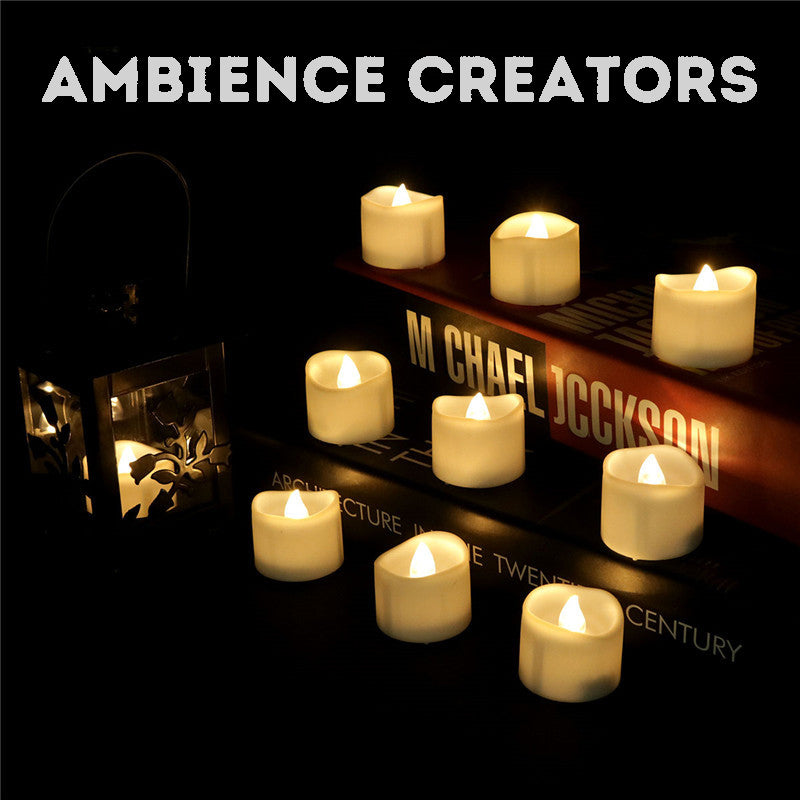 Smokeless LED Atmosphere Electronic Candle Lights for Halloween, Christmas, Proposing, Confessing, Wedding, and Other Festive Occasions