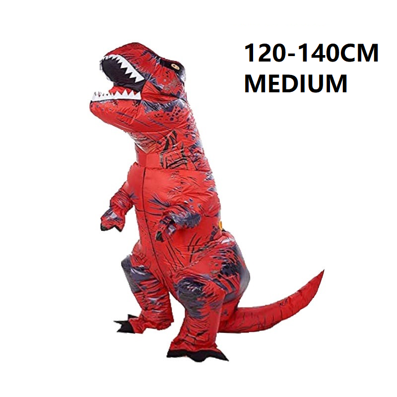 Dinosaur T-rex Halloween Inflatable Costume Giant T-rex Halloween Cosplay Blow Up Suit Fancy Dress