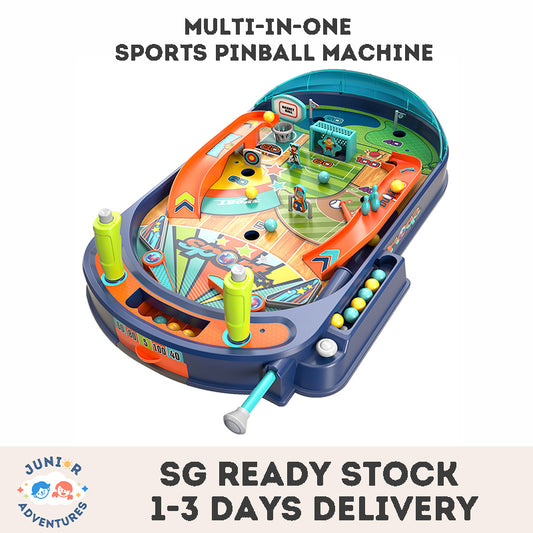Kids Multi-in-1 Sports Pinball Game Table – Educational Desktop Toy with Interactive Play Features