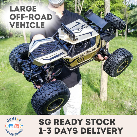 1:8 Scale Large Half-Meter Body Alloy Climbing Remote Control Car, Suspension Shock Absorption, 4WD Off-Road Vehicle Toy