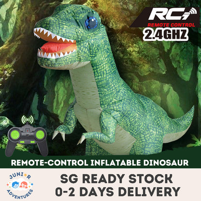 Remote Control Inflatable T-Rex Dinosaur Toy for Kids, Realistic Electric Walking Dinosaur Toy, Birthday Gift