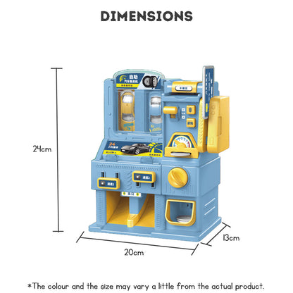 Kids Car Vending Machine Toys Pretend Play Coin Card Lights Music Toys For Boys Girls Toys