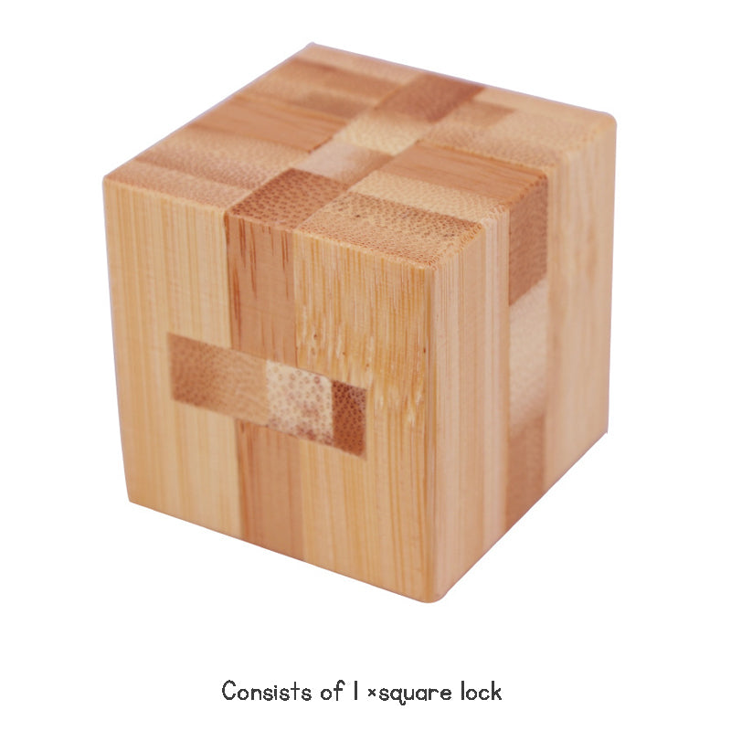 Stress Relief Toys 3D Brain Teaser LuBan Lock Puzzle Toy Building Blocks Learning Toys Unlocking Game Toy  For Kids Adults Gifts