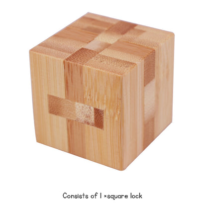 Stress Relief Toys 3D Brain Teaser LuBan Lock Puzzle Toy Building Blocks Learning Toys Unlocking Game Toy  For Kids Adults Gifts