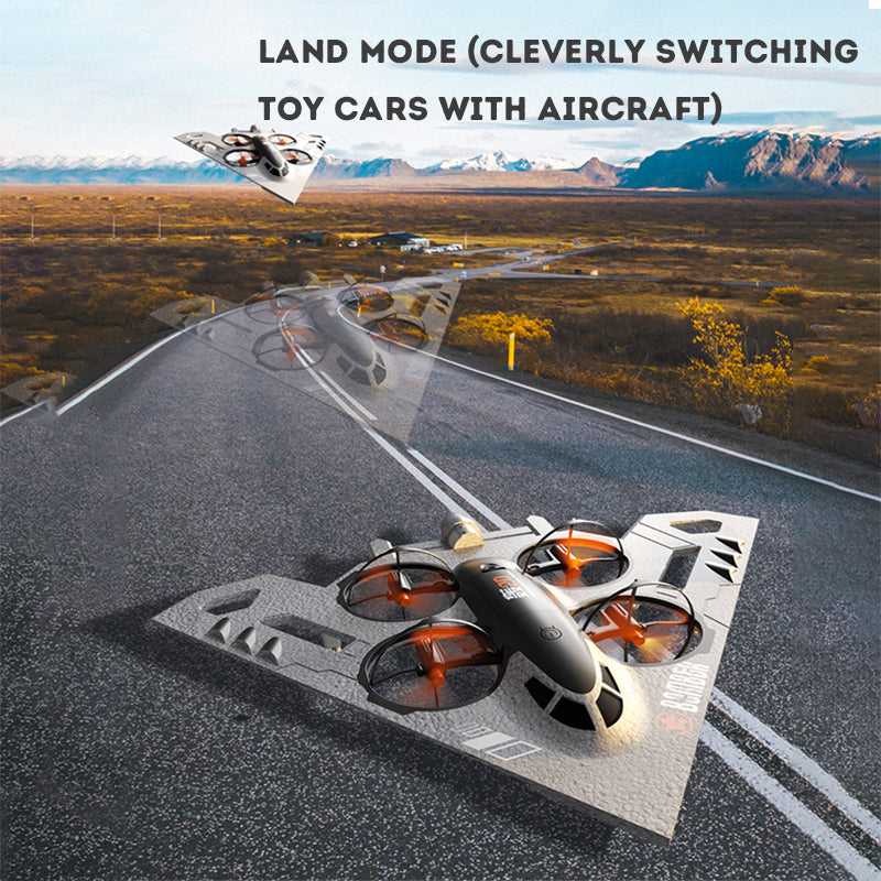 Kids RC Drone Three In One Airplanes Flying Toy Remote Control Quad Copter Drone Plane