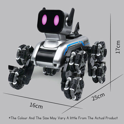 Kids Remote Control Mechanical Dog Dinosaur Car Toys For Boys Electric Eight-Wheel Intelligent Music Light Remote Control Toy