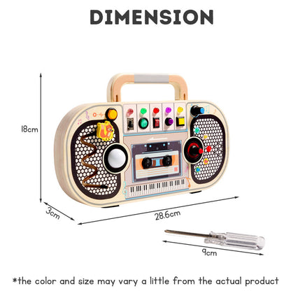 Early Education Wooden LED Switch Light Toy for Children - Enhances Color Recognition and Cognitive Skills