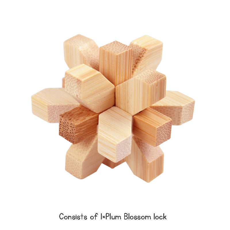 Stress Relief Toys 3D Brain Teaser LuBan Lock Puzzle Toy Building Blocks Learning Toys Unlocking Game Toy  For Kids Adults Gifts