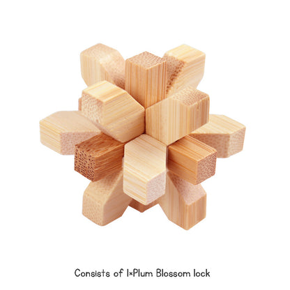 Stress Relief Toys 3D Brain Teaser LuBan Lock Puzzle Toy Building Blocks Learning Toys Unlocking Game Toy  For Kids Adults Gifts