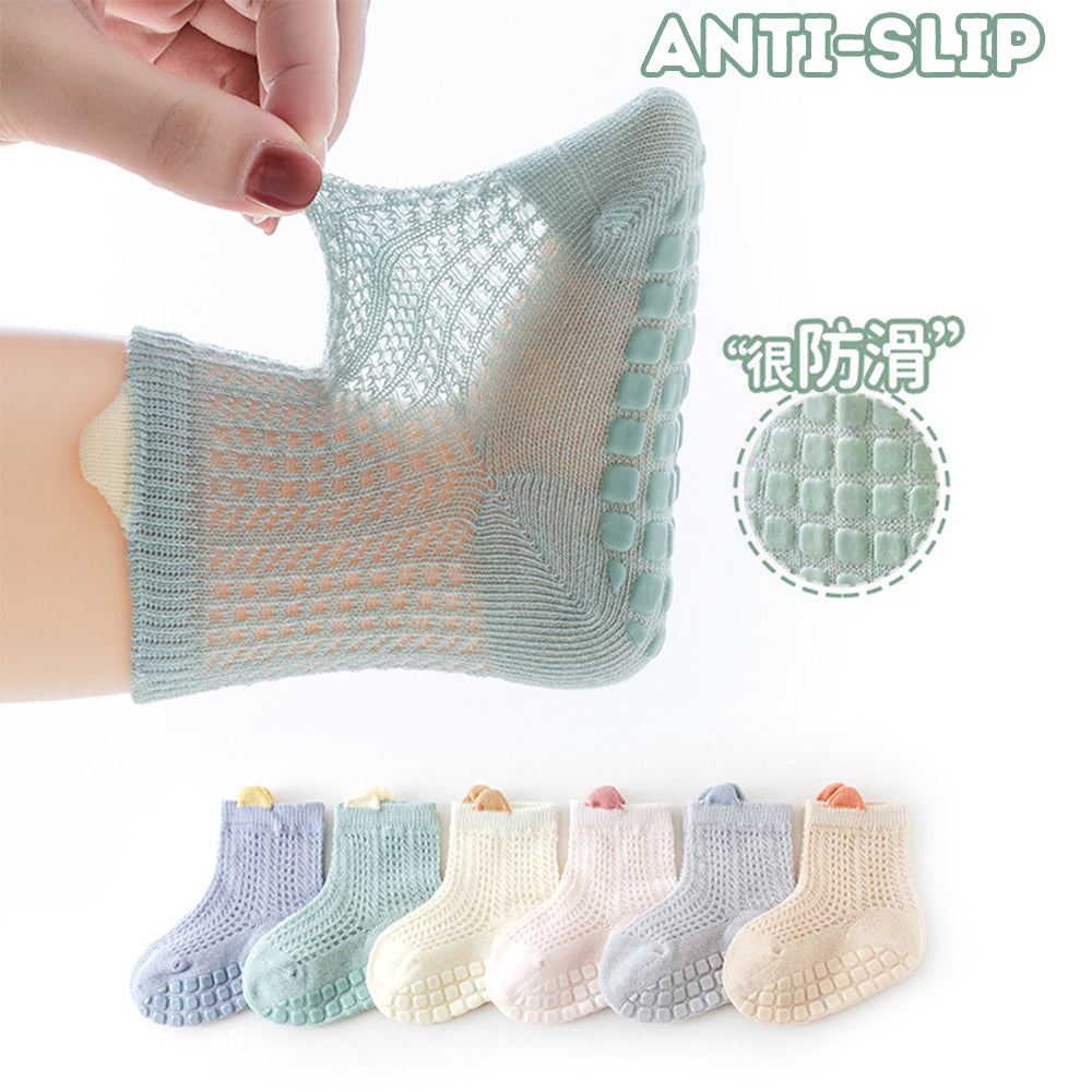 Infant Anti-Slip Socks Baby Walking Socks Children's Breathable Mesh Athletic Non-Slip Socks