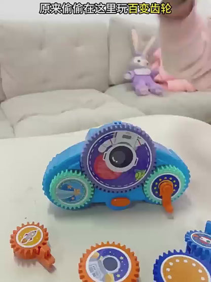 Children's Electric Building Blocks Transform Gear Construction DIY Educational Assembly Toy Set