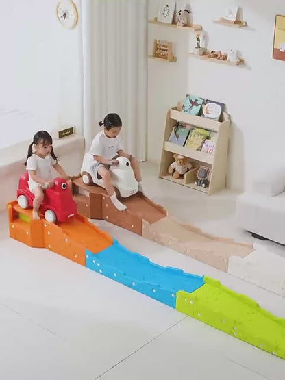 Sliding Track Toy Car for Children Three-Stage Sliding Car Baby Toy Multi functional Balance Car