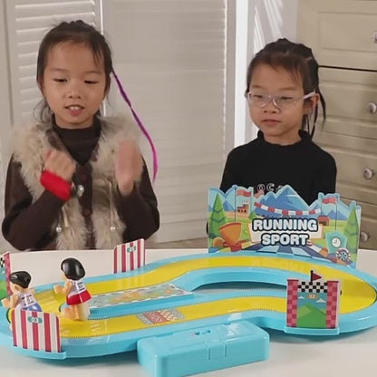 Wireless Somatosensory Competition Treadmill Toys Electric Double Toys Racing Track Toy Running Battle Game Toy