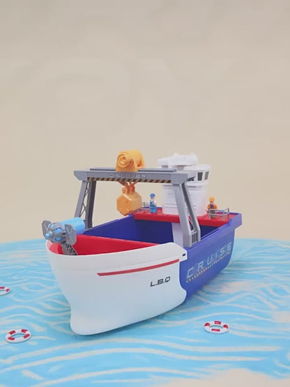Pretend Play Ship Toys Fishing Toy Water Play Toys Water Toy Beach Toys for Kids Simulation