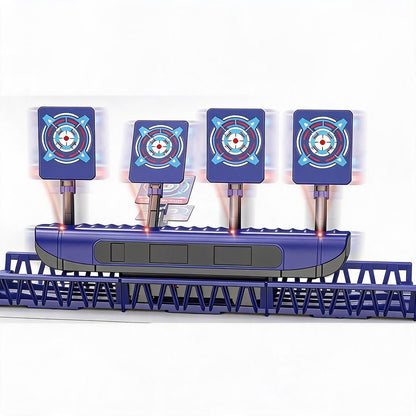 [SG Stock🚚] Kids Electronic Scoring Moving Target Shooting Game Toy With 4 Targets LCD Screen Sound Light