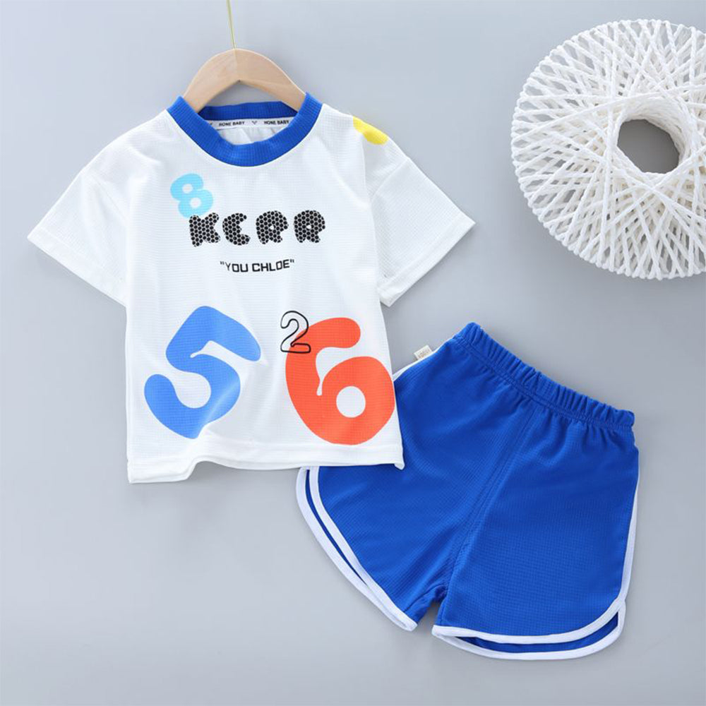 2023 Summer New Arrival Wafer Check Outdoor Sports Short Sleeve Shorts Set.