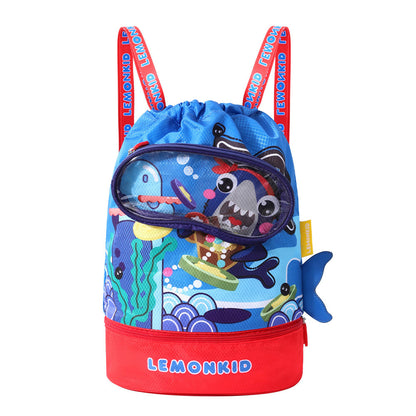 Children's Multi-functional Swim Bag with Drawstring Closure, Beach Bag.