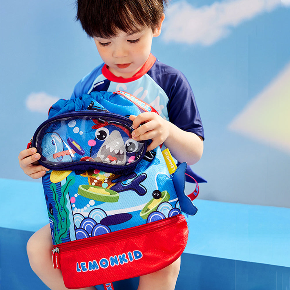 Children's Multi-functional Swim Bag with Drawstring Closure, Beach Bag.