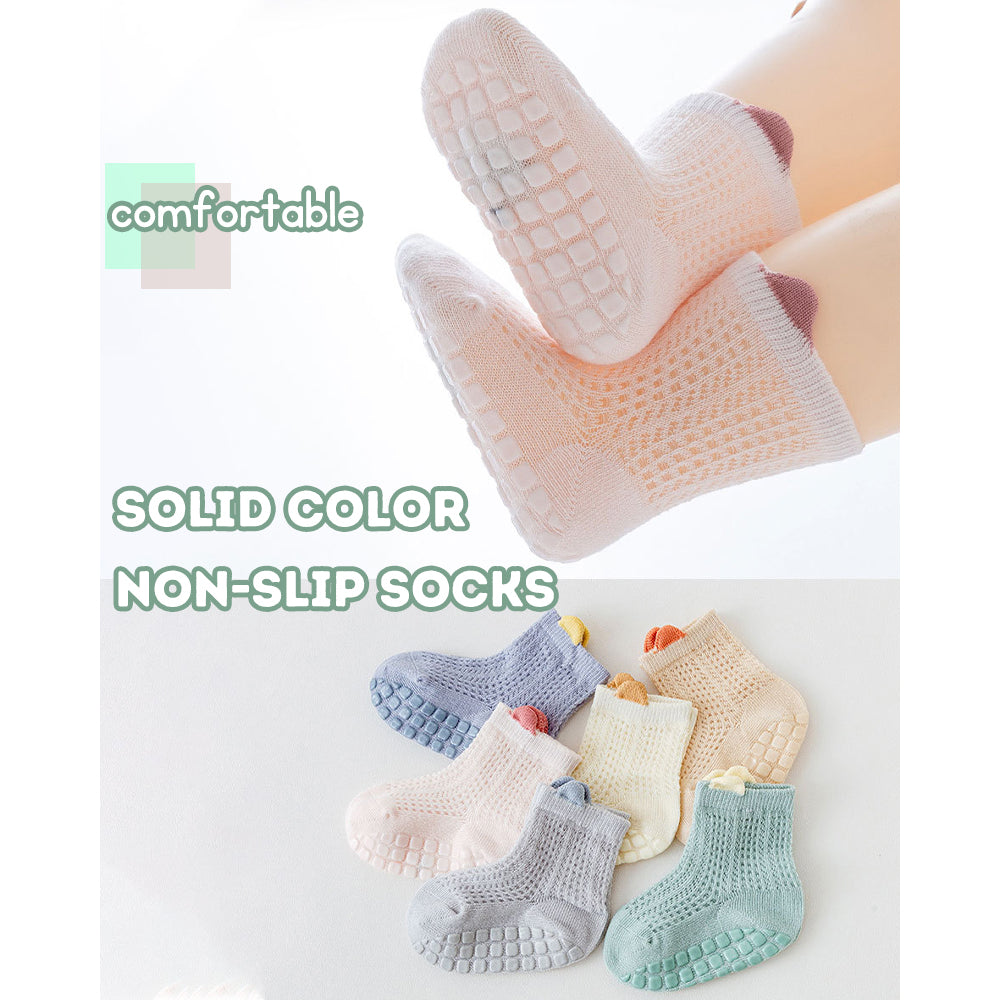 Infant Anti-Slip Socks Baby Walking Socks Children's Breathable Mesh Athletic Non-Slip Socks